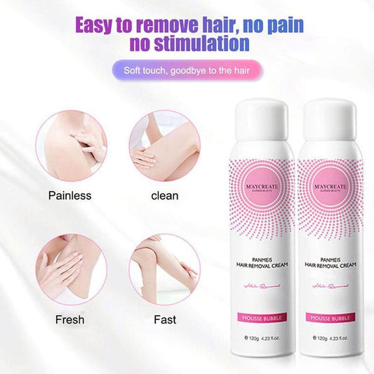 Natural & Painless Hair Remover Mousse Spray